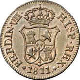 Obverse 3 Cuartos 1811 Catalonia