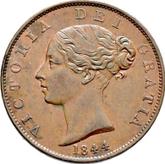 Obverse Halfpenny 1844 WW