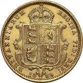 Reverse Half Sovereign 1889 S JEB Jubilee portrait