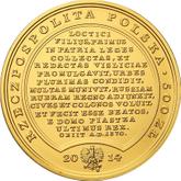 Obverse 500 Zlotych 2014 MW Casimir III the Great