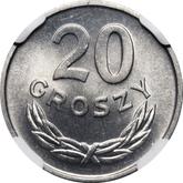 Reverse 20 Groszy 1966 MW