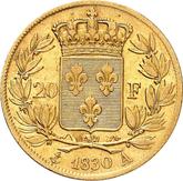 Reverse 20 Francs 1830 A