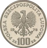 Obverse 100 Zlotych 1978 MW Janusz Korczak