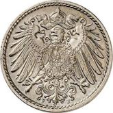 Reverse 5 Pfennig 1891 F