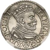 Obverse 3 Groszy (Trojak) 1585 Malbork
