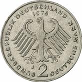 Reverse 2 Mark 1976 J Theodor Heuss