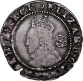 Obverse Sixpence 1587 Sixth issue