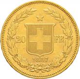 Reverse 20 Francs 1887 B