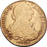 Obverse 8 Escudos 1801 So AJ
