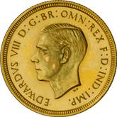 Obverse Sovereign 1937 HP Pattern