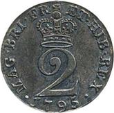 Reverse Twopence 1795