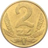 Reverse 2 Zlote 1980 MW