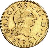 Obverse 1/2 Escudo 1771 S CF