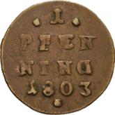 Reverse 1 Pfennig 1803
