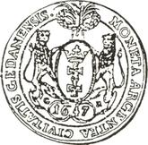 Reverse Thaler 1647 GR Danzig
