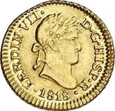 Obverse 1/2 Escudo 1818 L JP