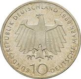 Reverse 10 Mark 1989 D Bonn