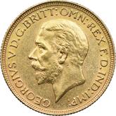 Obverse Sovereign 1929 SA
