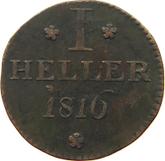 Reverse 1 Heller 1816 F G.B.