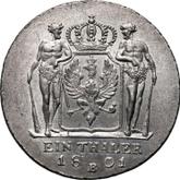 Reverse Thaler 1801 B