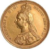 Obverse Sovereign 1887 S JEB Jubilee portrait