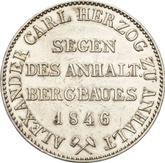 Reverse Thaler 1846 A