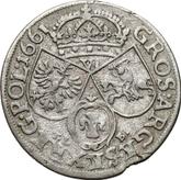 Reverse 6 Groszy (Szostak) 1661 TLB Bust without circle frame