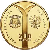Obverse 200 Zlotych 2001 MW EO 100th centenary of Priest Cardinal Stefan Wyszynski's birth