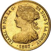 Obverse 100 Reales 1857