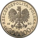 Obverse 200000 Zlotych 1990 MW Pattern Stefan Rowecki 'Grot'