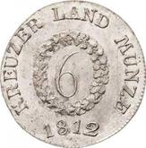Reverse 6 Kreuzer 1812