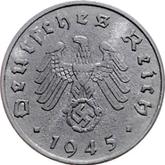 Reverse 10 Reichspfennig 1945 E
