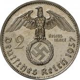 Reverse 2 Reichsmark 1937 G