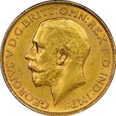 Obverse Sovereign 1924 SA