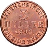 Reverse 3 Heller 1851