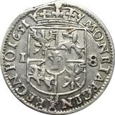 Reverse Ort (18 Groszy) 1651