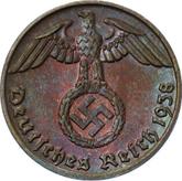 Reverse 1 Reichspfennig 1938 E