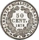 Reverse 50 Centimes 1878 A