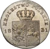 Obverse 10 Groszy 1831 KG November Uprising