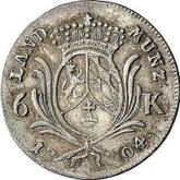 Reverse 6 Kreuzer 1804