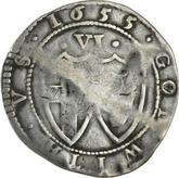 Reverse Sixpence 1655