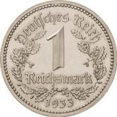 Obverse 1 Reichsmark 1933 A
