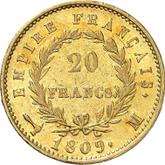 Reverse 20 Francs 1809 M