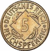 Obverse 5 Reichspfennig 1924 E