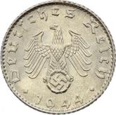 Reverse 50 Reichspfennig 1944 B