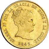 Obverse 80 Reales 1843 S RD