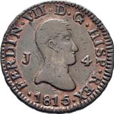 Obverse 4 Maravedís 1815 J