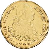 Obverse 4 Escudos 1794 PTS PR