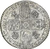 Reverse Sixpence 1736 Young Head