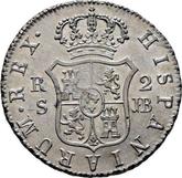 Reverse 2 Reales 1831 S JB